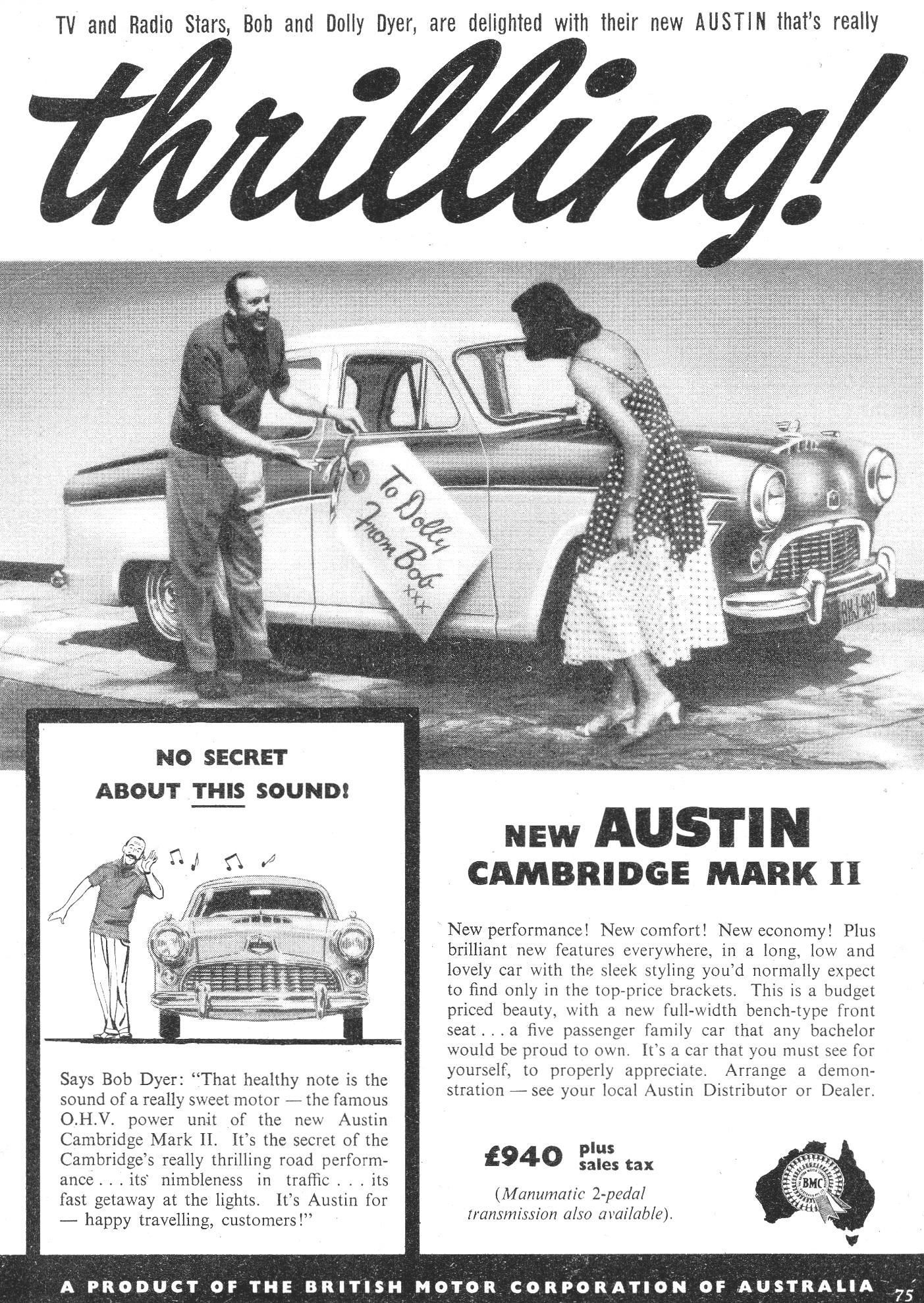 1958 Austin Cambridge Mark II A50 Sedan BMC